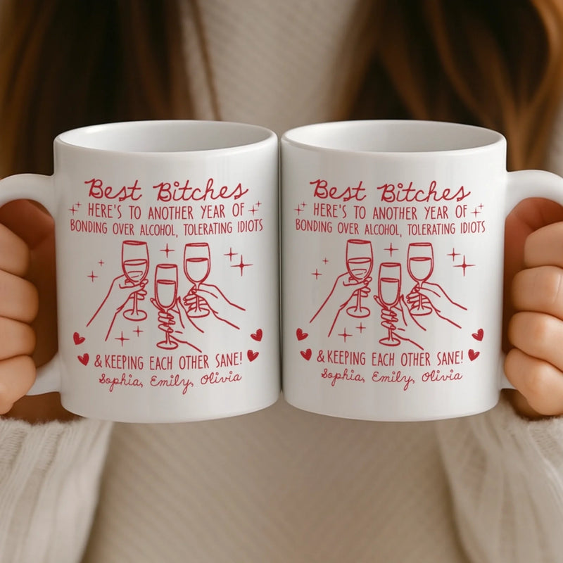 Custom Mug - Personalized Best Friend Birthday Gifts For Women, Besties, Sisters, BFF - Soul Talks Daily