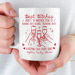 Custom Name Funny Best Bitches Gifts for Women - Personalized Mugs