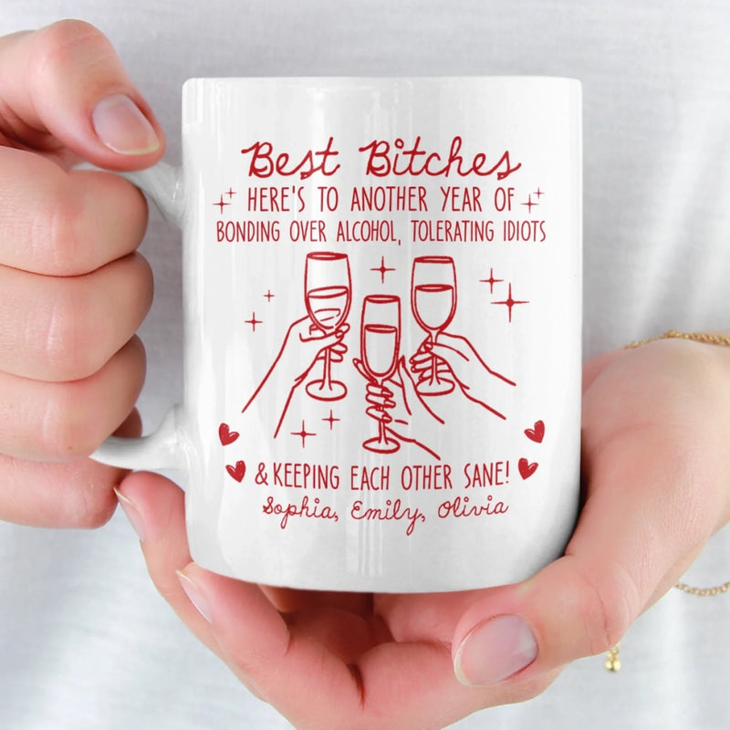 Custom Mug - Personalized Best Friend Birthday Gifts For Women, Besties, Sisters, BFF - Soul Talks Daily