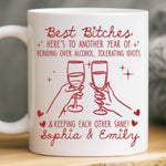 Custom Name Funny Best Bitches Gifts for Women - Personalized Mugs