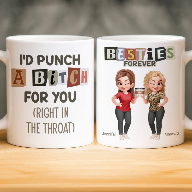 Custom Mug - Personalized Best Friend Birthday Gifts For Women, Besties, Sisters, BFF - Stay Wild Stay Close