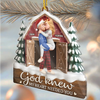 Custom Acrylic Ornament - Personalized Anniversary Christmas Wedding Gifts For Husband And Wife, Him And Her - You’re My Answered Prayer
