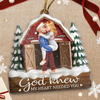 Custom Acrylic Ornament - Personalized Anniversary Christmas Wedding Gifts For Husband And Wife, Him And Her - You’re My Answered Prayer