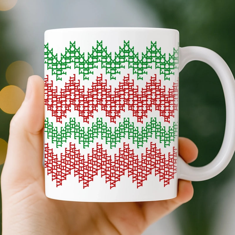 Custom Hidden Message Mug - Christmas Funny Gifts For Best Friends, Family, Coworker, Work Bestie - Fa La La La Leave Me Alone