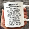 Custom Mug - Personalized Christmas Funny Gifts For Best Friends, Family, Coworker, Work Bestie - Dead Inside, Sparkling Outside