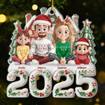 Custom Acrylic Ornament - Personalized Christmas Birthday Gifts For Family, Dog Cat Lovers - Love Fills The Room When Everyone’s Home