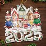 Custom Acrylic Ornament - Personalized Christmas Birthday Gifts For Family, Dog Cat Lovers - Love Fills The Room When Everyone’s Home