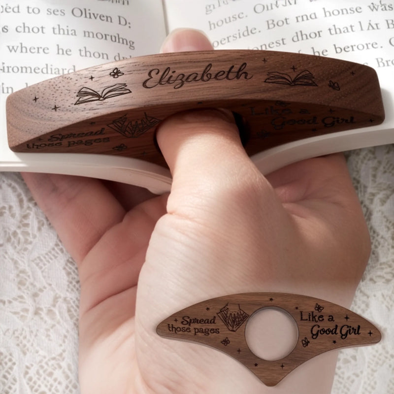 Custom Book Page Holder - Personalized Christmas Bookish Gifts For Book Lovers, Bookworms, Readers - Romance Readers Never Rest