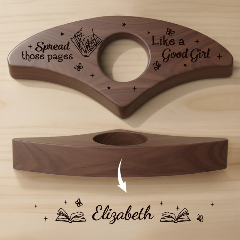 Custom Book Page Holder - Personalized Christmas Bookish Gifts For Book Lovers, Bookworms, Readers - Romance Readers Never Rest