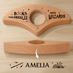 Custom Book Page Holder - Personalized Christmas Bookish Gifts For Book Lovers, Bookworms, Readers - My Patronus Is A Bookworm