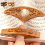Custom Book Page Holder - Personalized Christmas Bookish Gifts For Book Lovers, Bookworms, Readers - Romance Readers Never Rest