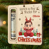 Custom Wooden Money Holder Ornament - Personalized Christmas Birthday Gifts For Kids - Magic Shines In Little Hearts