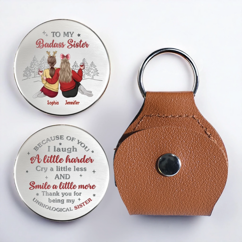 Custom Pocket Hug - Personalized Best Friend Birthday Gifts For Women, Besties, Sisters, BFF - Always Here For You