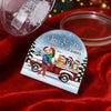 Custom Acrylic Snow Globe - Personalized  Anniversary Christmas Wedding Gifts For Husband And Wife, Dog Cat Lovers, Dog Dad And Mom, Cat Owners - You And Me