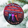 Custom Ceramic Ornament - Personalized Best Friend Christmas Birthday Gifts For Women, Besties, Sisters, BFF - Life Glows Brighter With You
