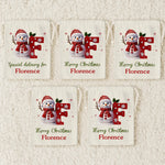 Custom Snowman Favor Bag - Personalized Christmas Birthday Gifts For Kids - Tiny Hands Big Smiles