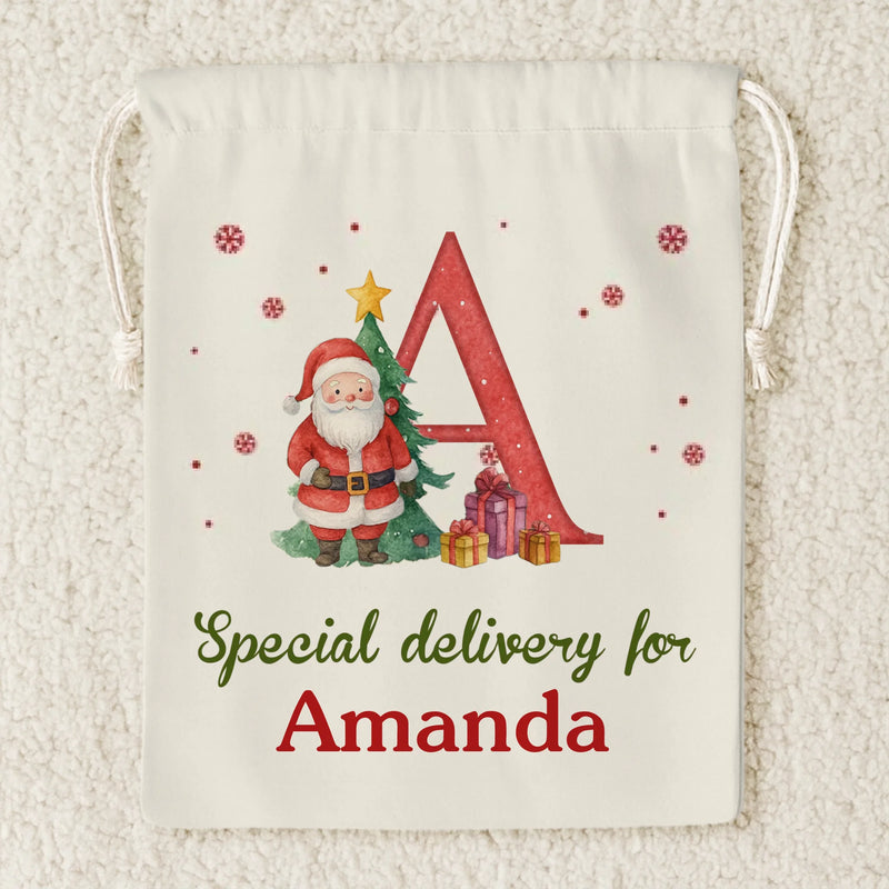 Custom Snowman Favor Bag - Personalized Christmas Birthday Gifts For Kids - Sweet Holiday Joy