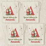 Custom Name Santa Christmas Gifts - Personalized Christmas Favor Bag
