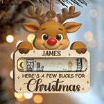 Custom Wooden Money Holder Ornament - Personalized Christmas Birthday Gifts For Kids - Little Stars Of Christmas Joy