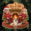 Custom Acrylic Ornament - Personalized Anniversary Christmas Wedding Gifts For Husband And Wife, Dog Cat Lovers - You, Me And The Chaos On Four Paws