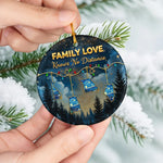 Custom Long Distance Ceramic Ornament - Personalized Best Friend Christmas Birthday Gifts For Sisters, BFF, Best Friends - Hearts Stay Close Across Miles