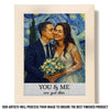 Custom Photo Starry Night Puzzle With Wooden Frame - Personalized Anniversary Wedding Gifts For Husband And Wife, Him And Her - A Masterpiece Made Of Love