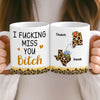 Custom Long Distance Mug - Personalized Best Friend Birthday Gifts For Women, Besties, Sisters, BFF - Close Where It Counts