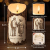 Custom LED Candle - Personalized Anniversary Wedding Gifts For Husband And Wife, Him And Her - Our Love Lights On