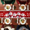 Custom Snowman Table Runner - Personalized Christmas Birthday Gifts For Mom, Dad, Brother, Sister, Kids - Joy Wrapped Around Our Hearts