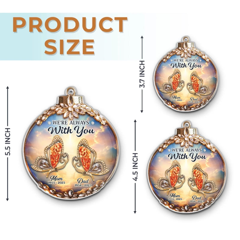Custom Cardinal Acrylic Ornament - Personalized Christmas Memorial Sympathy Gifts For Loss Of Mom, Dad - Your Love Echoes Through Time
