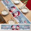 Custom Snowman Table Runner - Personalized Christmas Birthday Gifts For Mom, Dad, Brother, Sister, Kids - Joy Wrapped Around Our Hearts