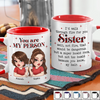 Custom Accent Mug - Personalized Best Friend Birthday Gifts For Women, Besties, Sisters, BFF - Soul Fueled Days