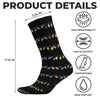 Custom Crew Socks - Personalized Christmas Birthday Gifts For Women, Men - Movie Time, Holiday Edition