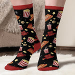 Custom Crew Socks - Personalized Christmas Birthday Gifts For Women, Men - Busy Falling In Love In A Hallmark Plot