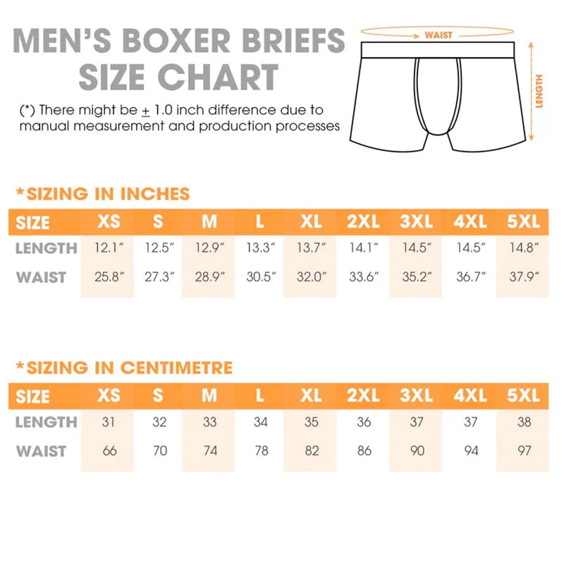 Custom Photo Boxer Briefs, Men's Boxers - Personalized Anniversary Christmas Wedding Gifts For Husband And Wife, Him And Her - Unwrap With Love