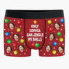 Custom Photo Boxer Briefs, Men's Boxers - Personalized Anniversary Christmas Wedding Gifts For Husband And Wife, Him And Her - Naughty List Approved