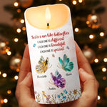 Custom LED Candle - Personalized Best Friend Christmas Birthday Gifts For Women, Besties, Sisters, BFF - My Calm Corner