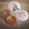 Custom Pocket Hug - Personalized Best Friend Birthday Gifts For Women, Besties, Sisters, BFF - Together We Shine Brighter