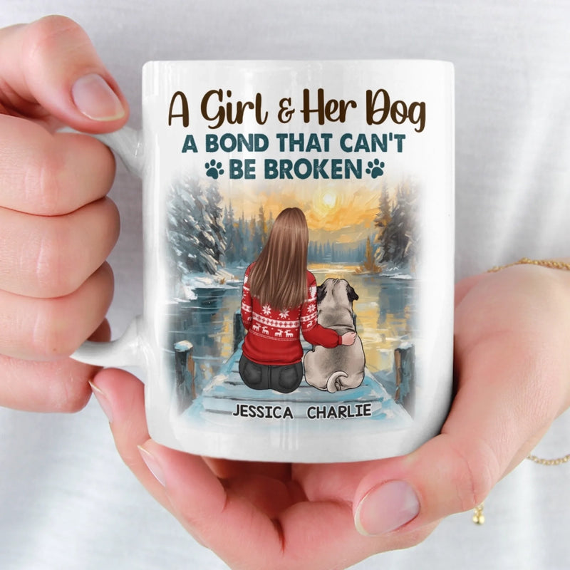 Custom Mug - Personalized Christmas Birthday Gifts For Dog Lovers, Dog Dad And Mom - The Best Therapist Has Fur