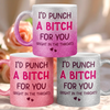 Custom 11OZ Glitter Matte Ceramic Mug - Personalized Best Friend Birthday Gifts For Women, Besties, Sisters, BFF - Smiles Shine Brighter With You