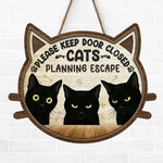 Whiskers Over Rules - Cat Home Decor Wood Sign - House Warming Gift For Cat Lovers