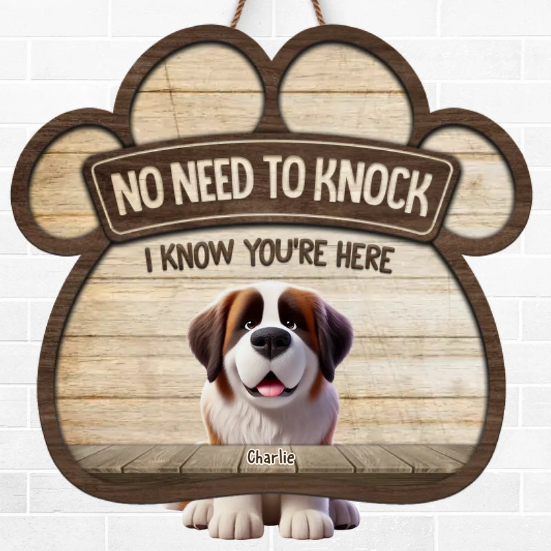 Welcome To Our Home - Dog Personalized Custom Home Decor Wood Sign - House Warming Gift For Pet Owners, Pet Lovers