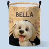 Custom Laundry Basket - Personalized Birthday Gifts For Dog Lovers, Dog Dad And Mom - Paws Off My Stuff