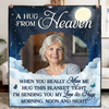 Custom Photo Quilt Blanket - Personalized Memorial Sympathy Gifts For Loss Of Mom, Dad  - Memories Keep You Close Always