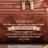 Custom Engraved Leather Toiletry Bag - Personalized Birthday Gifts For Son - You Are My Pride