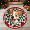 Custom Shaped Doormat - Personalized Christmas Birthday Gifts For Dog Lovers, Dog Dad And Mom - Santa Paws Is Coming To Town