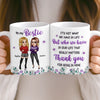 Custom Mug - Personalized Best Friend Birthday Gifts For Women, Besties, Sisters, BFF - You Balance My Crazy
