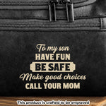 Custom Engraved Leather Toiletry Bag - Personalized Birthday Gifts For Son, Grandson - You Make Us Proud