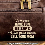 Custom Engraved Leather Toiletry Bag - Personalized Birthday Gifts For Son, Grandson - You Make Us Proud