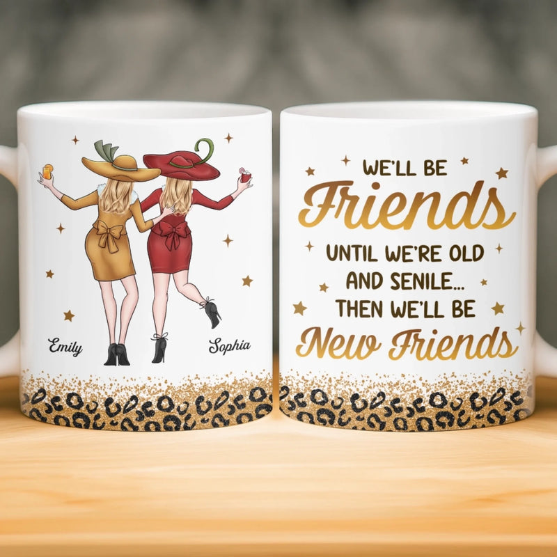 Custom Mug - Personalized Best Friend Birthday Gifts For Women, Besties, Sisters, BFF - You Make My World Loud